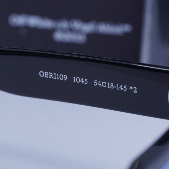 Off-White OERI109 LAWTON 1045 Square Sunglasses – Black/Blue - Picture 7 of 10